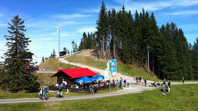 Die Panoramahütte auf der Alpspitz
