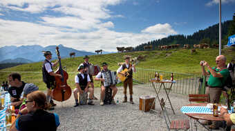 D' Schwedereiter beim Bergfest