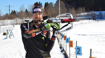 Philipp Nawrath beim Training in Nesselwang