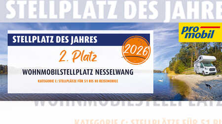 promobil-Leserwahl 2026 - Nesselwang ist auf Platz 2 in Deutschland!
