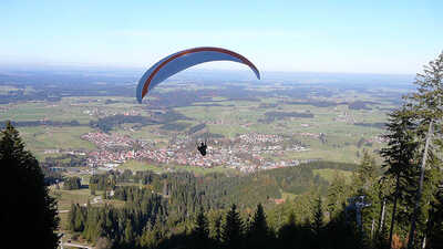 Gleitschirmfliegen im Allgäu