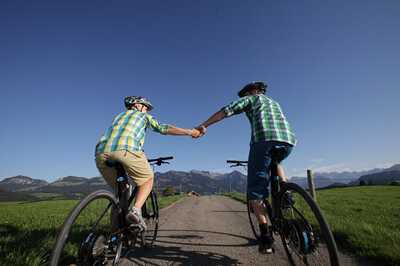 Radfahren am Forggensee im Allgäu