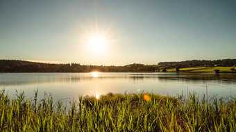 Sonnenuntergang am Attlesee