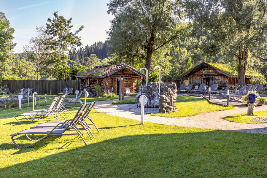 Saunalandschaft im Alpspitz-Bade-Center