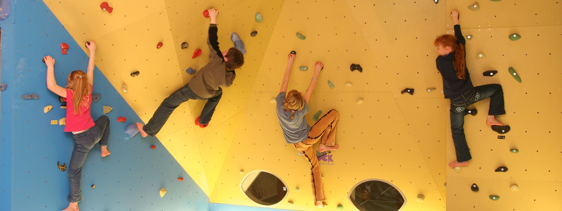 Bouldern im Spielhaus im Feriendorf Reichenbach