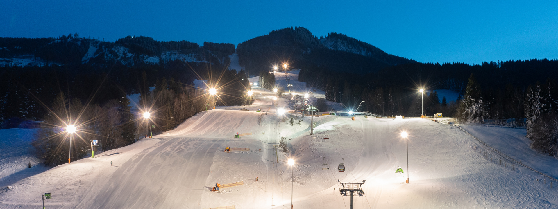 Nachtskifahren an der Alpspitzbahn Nesselwang