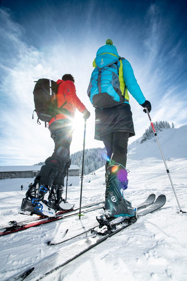 Skitourengehen auf der Alpspitze in Nesselwang im Allgäu
