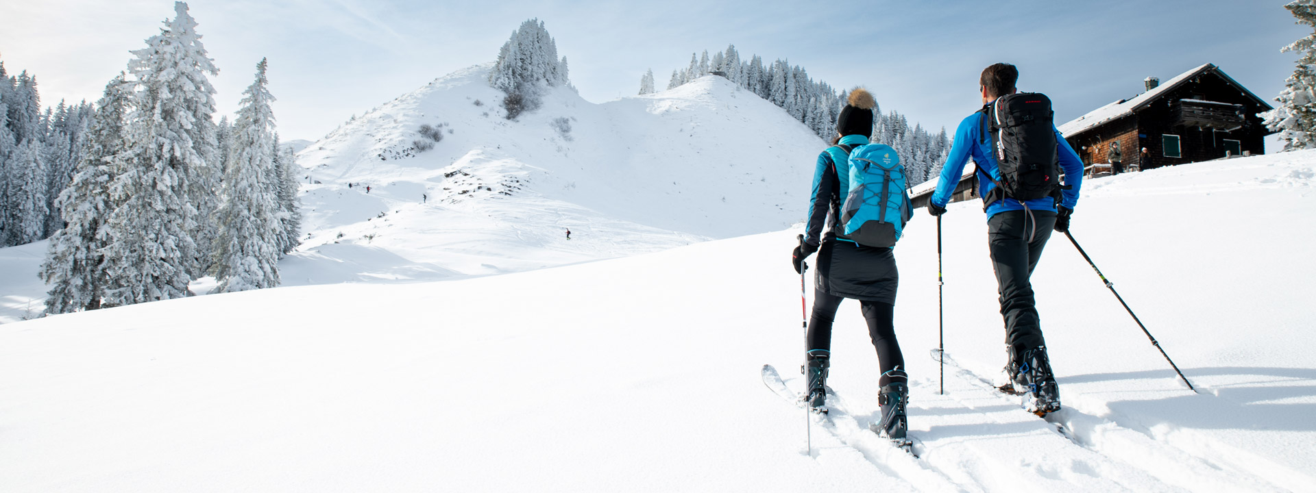 Skitourengehen auf der Alpspitze in Nesselwang im Allgäu