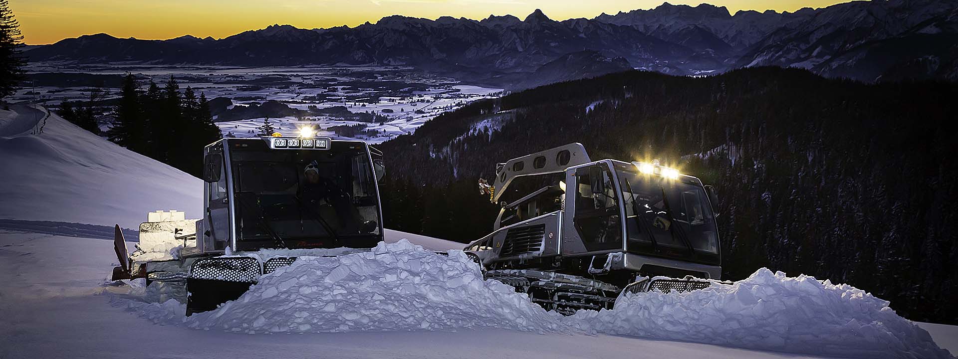 Pistenraupen-CoPilot sein an der Alpspitzbahn Nesselwang