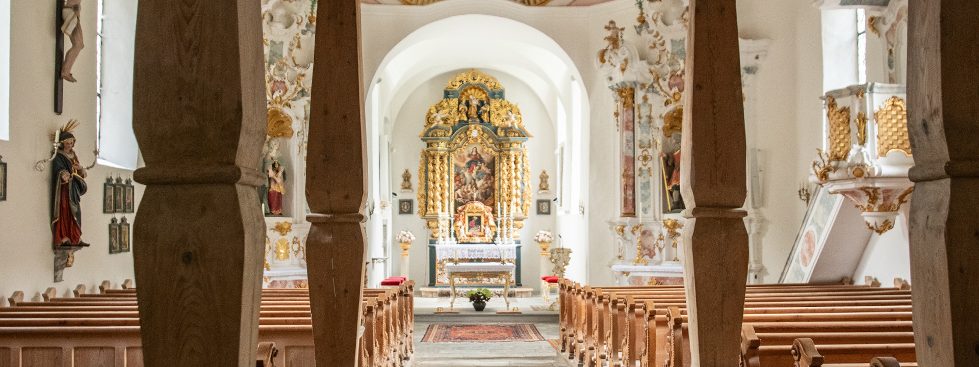 Innenansicht Wallfahrtskirche Maria Trost