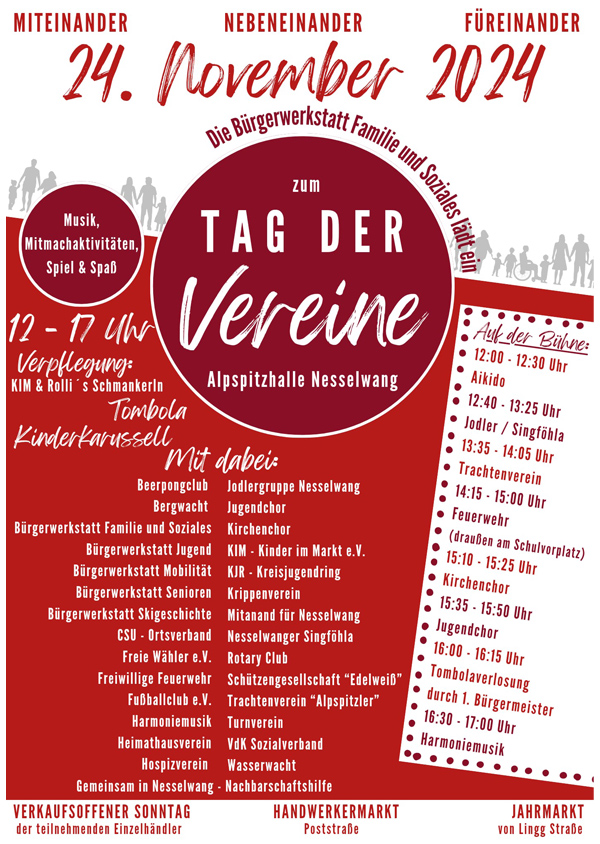 Tag der Vereine in der Alpspitzhalle Nesselwang