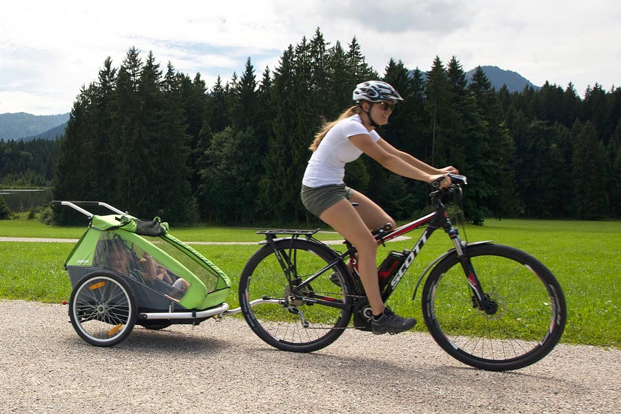 E-Bike fahren in Nesselwang im Allgäu